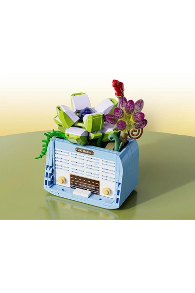 Cici Oyuncak Jaki Çiçekli Radyo Bloklar Yapı Birleştirme 174 Parça Ev Ofis De...