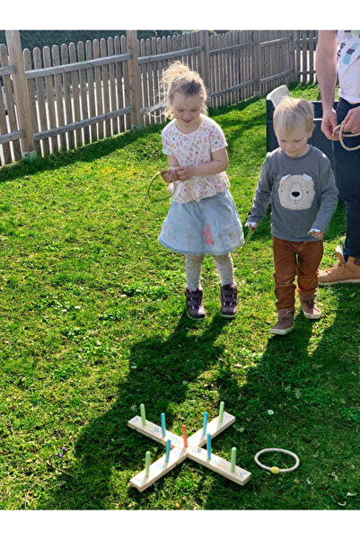 Small Foot Ring Toss Game - outdoor games for children -