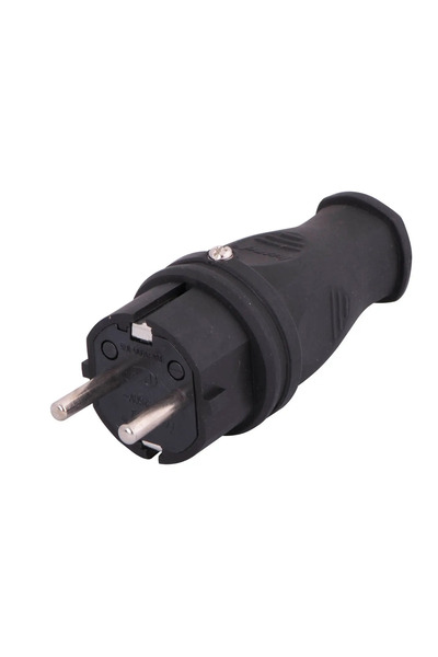 OEM Schuko rubber plug 16A 3500W IP44 Lezard 106-0400-0105