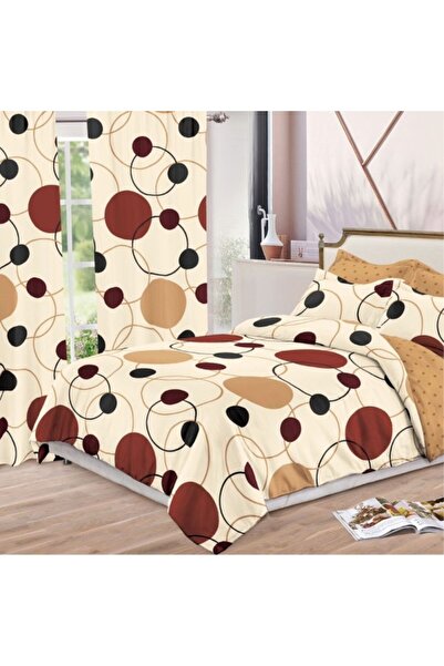 CumparaMisim Double bed linen set + 2 curtains, fine, 8 pieces