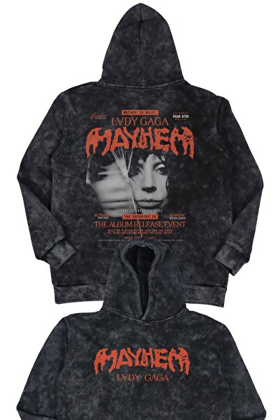 Fuddy Moda سويت شيرت ليدي غاغا للجنسين مطبوع بغطاء رأس قابل للغسل، هودي ريترو...