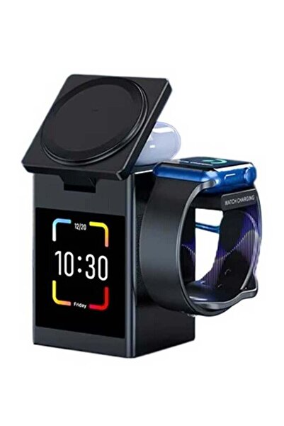 BoSidin 3-in-1 Portable Wireless Speaker with iPhone, AirPods & iWatch Charger