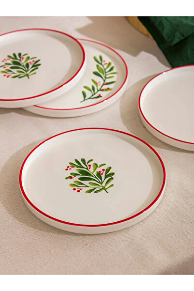 LC Waikiki Lcw Home Mixed Kokina Printed Pie Plates Set of 4 20 cm