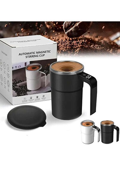 Generic Automatic Stirring Coffee Mug, Auto Magnetic with LED Temperature Display, Rechargeable