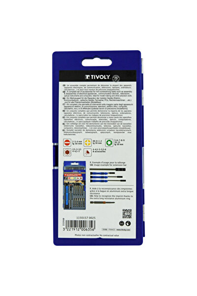 Tivoly 27-bit and accessory kit for precision applications