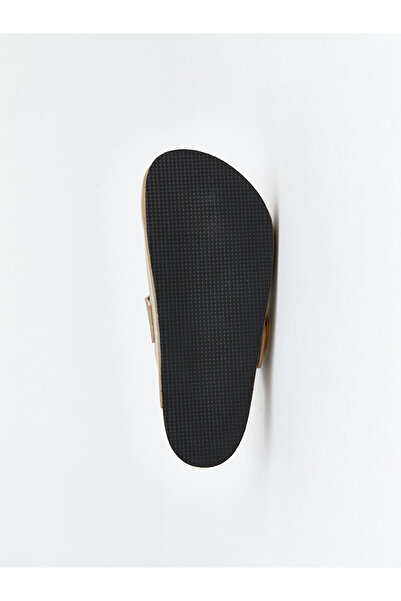 LC Waikiki Lcw Steps Beige Suede Look Women's House Slippers