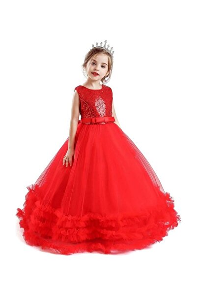 XIUWOO Princess Party Dress With Tiara 110cm