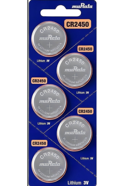 alaa alakrabani موراتا بطارية ليثيوم CR2450 DL2450 ECR2450 بجهد 3 فولت (5 بطا...