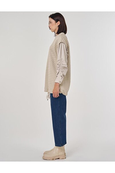 Kayra Ύφασμα με υφή συνδυασμός υφασμάτων Φούτερ Πέτρα