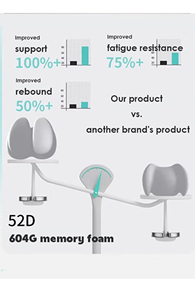 Generic Lumbar Support Pillow & Car Headrest Neck Pillow for Driving with Adjustable Strap (2PCS Yellow)