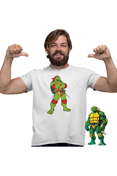 OEM Men's T-Shirt Teenage Mutant Ninja Turtles Raphael Rafaelo Knives