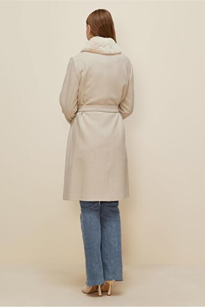 Alvina Fur Collar Detail Coat 90604