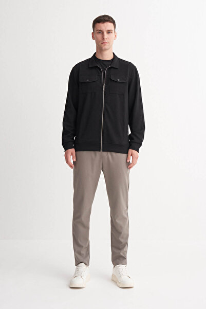 Cazador Black Men's Cardigan 53165