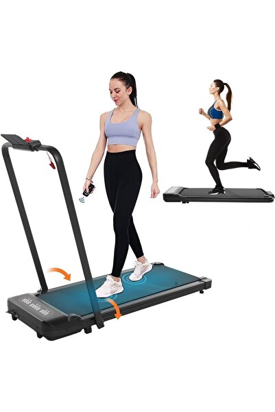 TDOO جهاز جري قابل للطي 2 في 1، بقوة 2.5 حصان، يوضع تحت المكتب، مزود بجهاز تح...