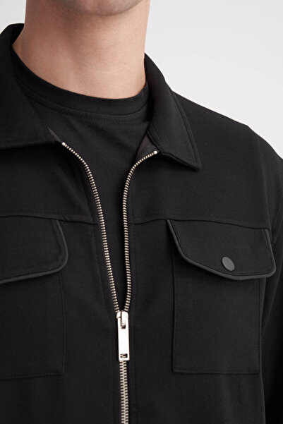 Cazador Black Men's Cardigan 53165