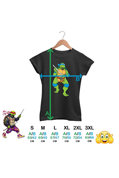 OEM Tricou Femei Testoasele Ninja Leonardo Sabii