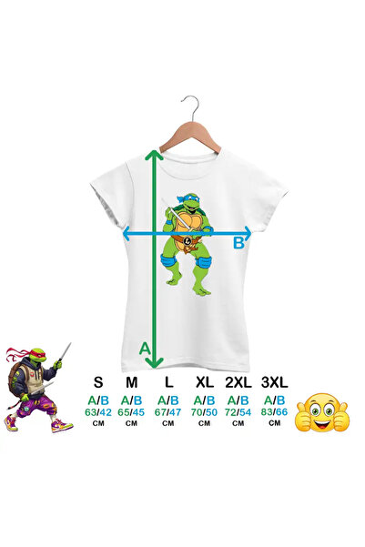 OEM Tricou Femei Testoasele Ninja Leonardo Sabii