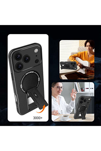 Generic Magnetic Case for iPhone 17 Pro Max，Phone Holder，Solid Color Premium Shockproof Protective Cover