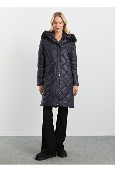 Selen Lacivert Kadın Mont 25KSL6161