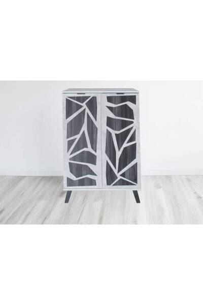 Al Saada Home Limited Quantity Multi-purpose Shoe Cabinet 80×35×110 - Grey