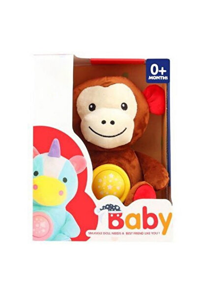 Krista Jucărie de pluș cu proiecție de lumină și muzică, Maimuță maro