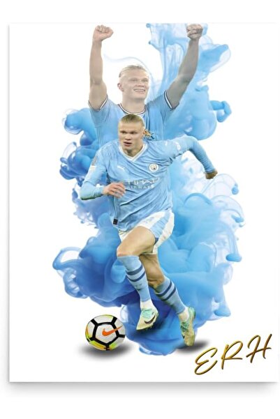 ALAYRA International لوحة فنية جدارية لملصق إيرلينج هالاند من القماش (40 × 60...