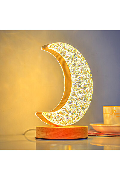 Arabest Table lamp bedroom bedside lamp, remote control night light, moon and star atmosphere light