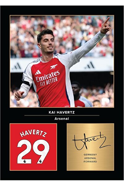 ALAYRA International صورة مطبوع موقعة من كاي هافرتز بحجم A4 (20×30 سم، بدون إ...