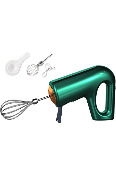 COOYA Electric Food Mixer Handheld Stainless Steel Egg Whisk Drink Mixer,4 Speed Hand Blenders, Green