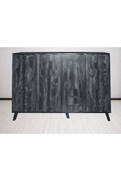 Al Saada Home Limited Quantity Multi-purpose Shoe Cabinet 160×35×110 - Dark Gray