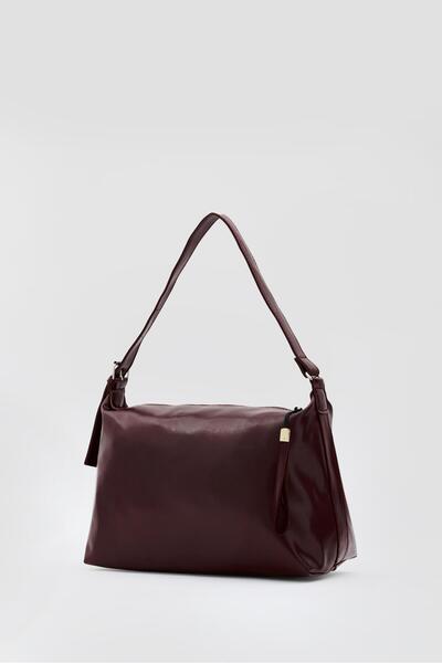 Shule Bags Gabrielle Casual Shoulder Bag Burgundy