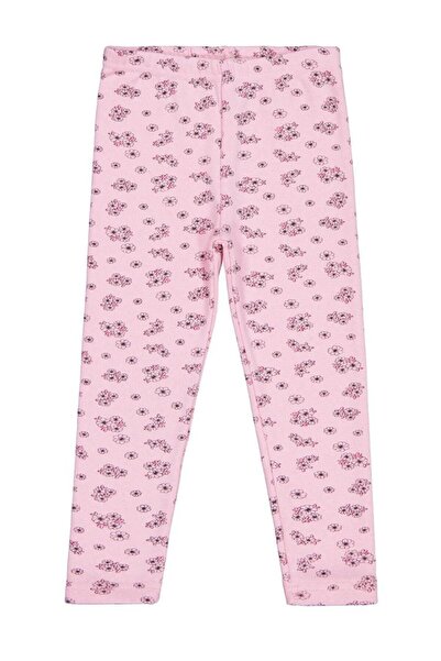 Civil Girls Crisp Floral Patterned Leggings for Ages 6-9 - Pink 9-10 Years Old