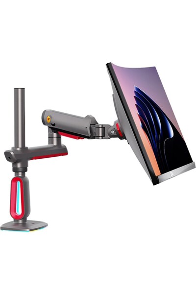 technozi North Bayou L70 (17-60 İnç) Gaming RGB Monitör Standı - (20 kg’a Kad...