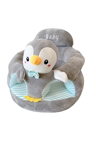 Krista Baby armchair with backrest and footrest - Penguin gray