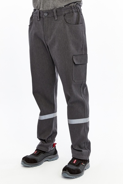 Uniprom Work Pants Winter Basic Model 2 Gray 5 Pockets