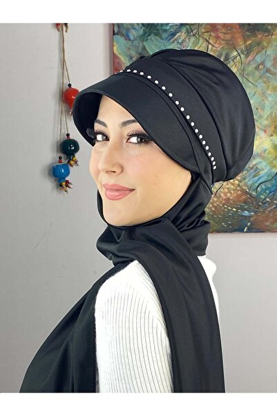 BUTİKAMBAR İNCİ DETAYLI ŞAPKA