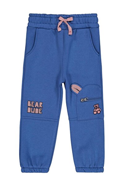 Civil Boys Bear Bube Φούτερ με φερμουάρ και τσέπη Cargo για 2-5 ετών - Μπλε 5...