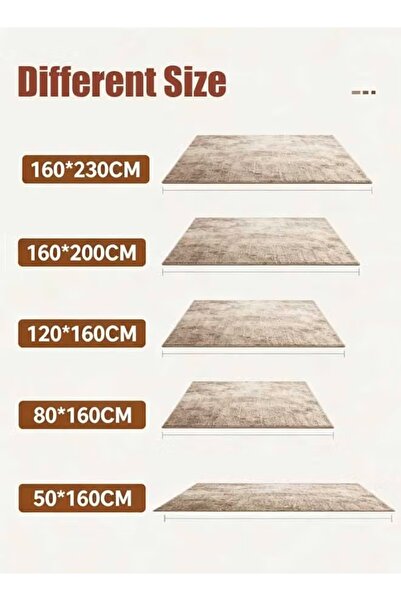 Generic Soft Fluffy Carpet Tie-Dye Area Rug High Pile Rug Floor Mat for Home Decor Non-Slip (Multi-Size)