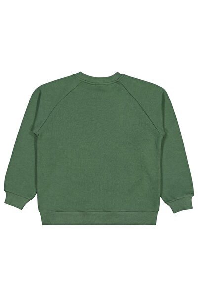 Civil Boys Again Printed 6-9 Years Old Sweatshirt - Green 9-10 Years Old