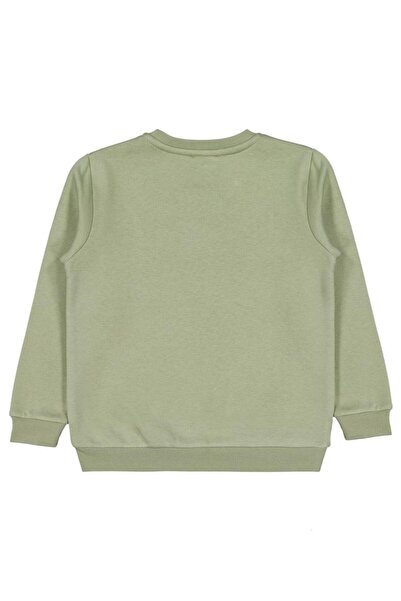 Civil Boys Backside Printed 6-9 Years Old Sweatshirt - Khaki 8-9 Years Old