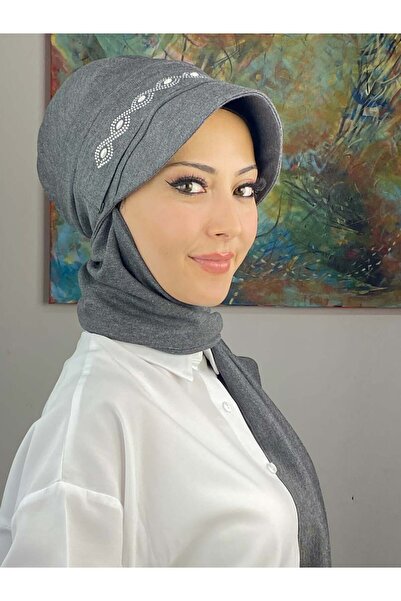BUTİKAMBAR قبعة منقوشة بنمط ثعبان اللؤلؤ من أرفا