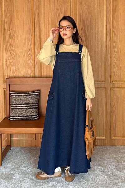 Ceylan Otantik Salopet with Denim Skirt