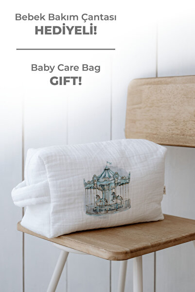 Tuğba Kuğu Organic 11-Piece Hospital Release - Royal Series - Blue Carousel