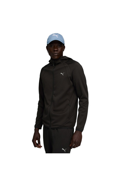 Puma Evostripe Warm Full-Zip Erkek Siyah Günlük Stil Sweatshirt 68823701