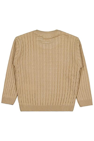 Pierre Cardin Crew Neck Sweater for Ages 6-9 - Beige 6-7 Years