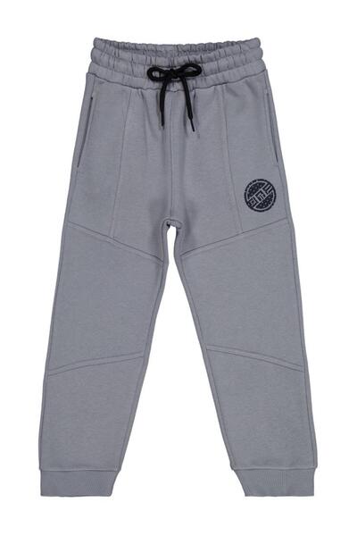 Civil Boys بنطلون رياضي مطرز للأعمار 10-13 سنة - رمادي للأعمار 13-14 سنة