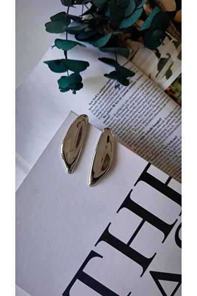 VOBEEYKU Special series curved edge long plate earrings