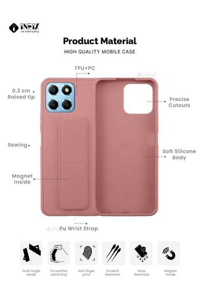 ineix 3 in 1 Magnetic Hand Grip Holder Case For Honor X8