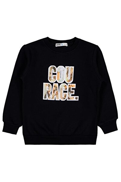 Civil Boys سويت شيرت Cou Race مطبوع لعمر 2-5 سنوات - أسود لعمر 3-4 سنوات