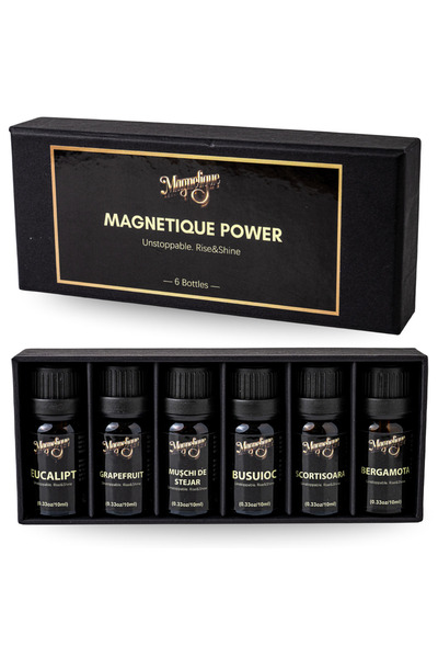 Magnetique Set of 6 Essential Oils, Power, Essence of energy and inner strength, 6x10ml